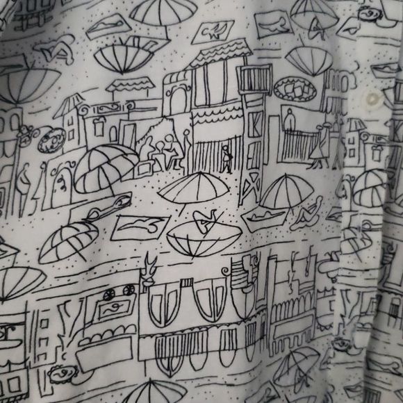 3 for $25 Christopher & Banks Beach French Riviera White Top - Picture 2 of 7